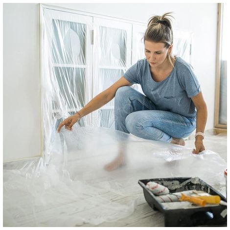 Bâche de Protection Plastique 4 x 5 M (20m²) (1/5)