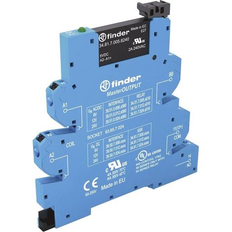 Finder Modelo de relé de estado sólido para riel DIN 24V DC