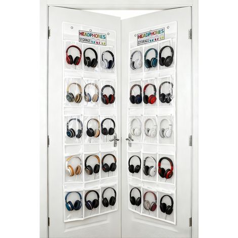 Lot de 2 Pliable Porte-Chaussures Suspendu, 15 Poches Organiseur de Porte Suspendu Organisateur de Rangement avec 6 Crochets, Convient Aux écoles, Aux Dortoirs et Aux Maisons (1/5)