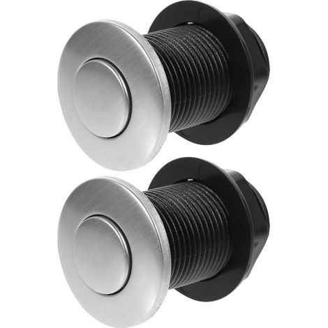 2 Interrupteurs, inox, pour broyeur de déchets (1/5)