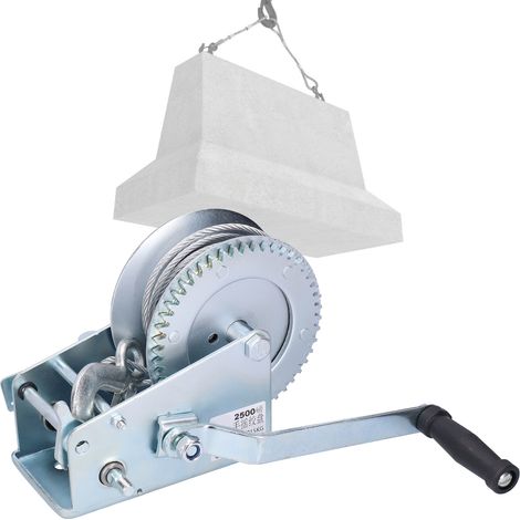 Treuil manuel autobloquant de 2500 lb, petit treuil, machine de traction pour grue, treuil de 2500 lb (1/5)