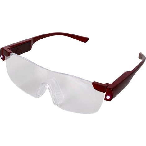 Zoom-Doppel-LED-Vergrößerungsbrille – Lupe mit Licht