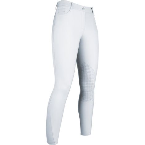 11/12 anni, Blanc 1200: Culotte d'équitation fille avec renfort silicone aux genoux Modèle Sunshine Competition