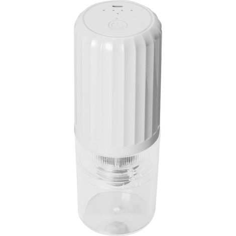 Moulin à Café Électrique Portable USB Rechargeable, Broyeur à Grains Réglable en Épaisseur, pour Voyage et Camping, Blanc (1/5)
