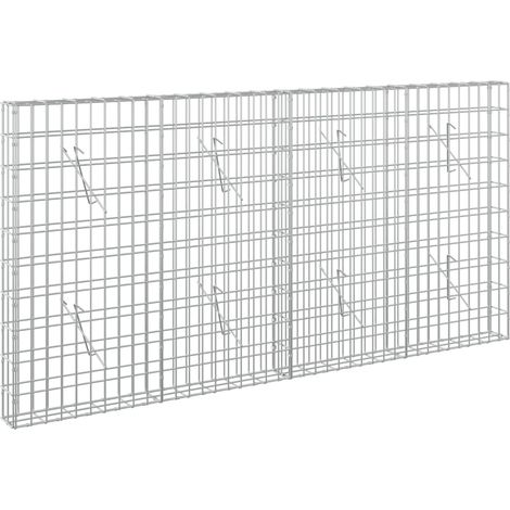 Gabion avec Fil de 5 mm et Maille de 5 x 10 cm 200 x 10 x 100 cm - vidaXL (1/5)
