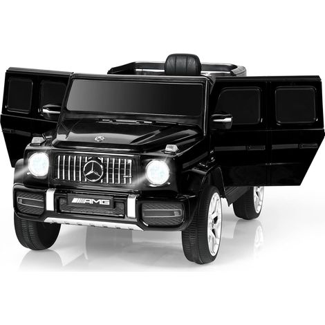COSTWAY Coche Electrico para Niños 12V Mercedes-Benz G63, Coche de Paseo para Niños, Juguete Eléctrico Motorizado para Niños con Control Remoto, Luces, Música, Bocina, Sistema de Suspensión (1/5)