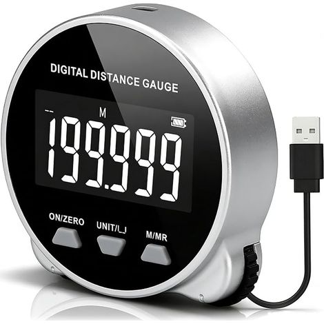 Meter Electronic Digital Tape Measure Electronic Ruler Telemeter Tape Measure Digital Measuring Distance Measuring Tool for Irregular Surfaces (1/5)