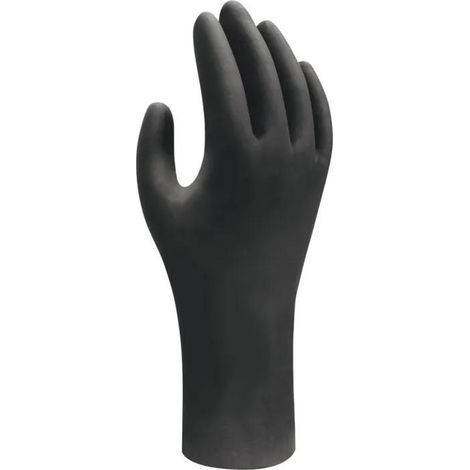 Showa Guanti protettivi monouso in nitrile nero 100 pezzi