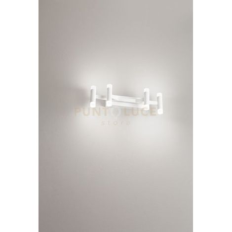Applique in metallo e alluminio  Bianco Candles LED 24W 3000K CRI80 220-240V 50/60Hz 1680Lm biemissione dimmerabile