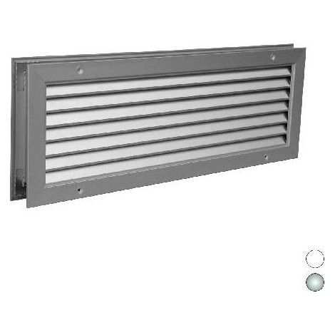 GRILLE DE TRANSIT EN ALUMINIUM ANODISÉ Dimensions : 400 x 200 mm