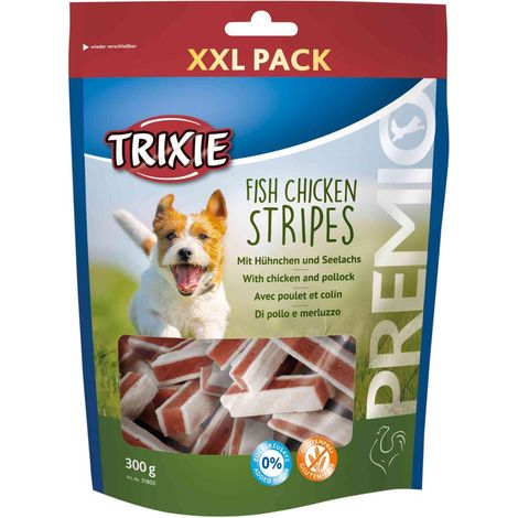 Friandises bâtonnets poulet / colin Désignation : Friandise pour chien  Conditionnement : 300 g Trixie 31803 (1/2)