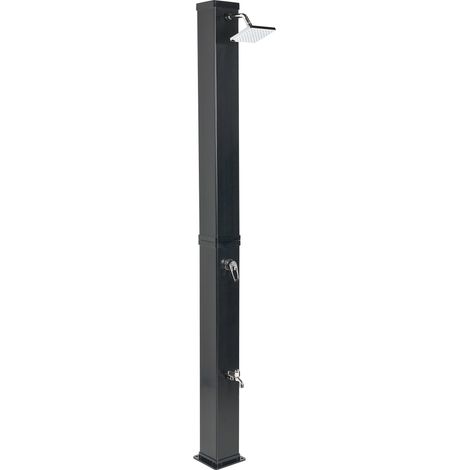 Ducha solar independiente de exterior PVC con energía solar negro Yaracuy (1/5)