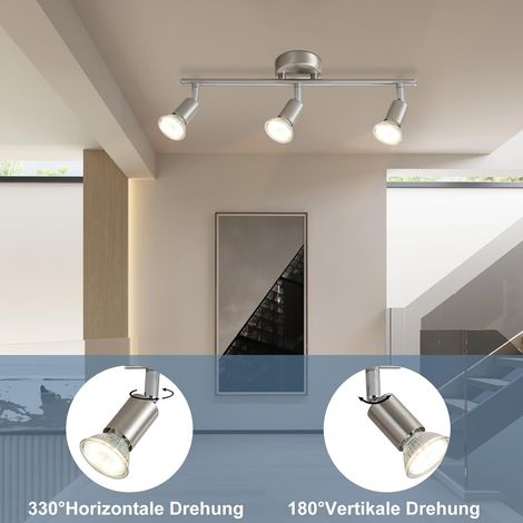 wowatt LED Deckenstrahler 6 Flammig, Schwenkbar Deckenleuchte Strahler