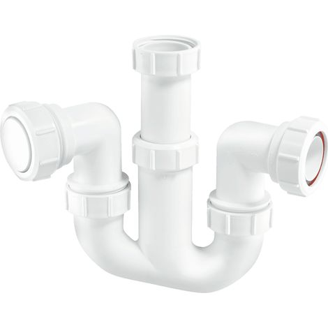 McAlpine WM4 75mm Water Seal Adjustable Inlet Tubular Swivel 'P' Trap (1/2)