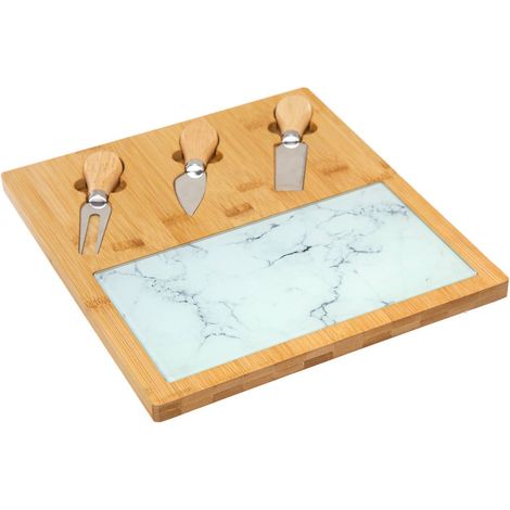 Käse-Set, Bambus und Glas, 5-teilig - Secret de Gourmet (1/4)