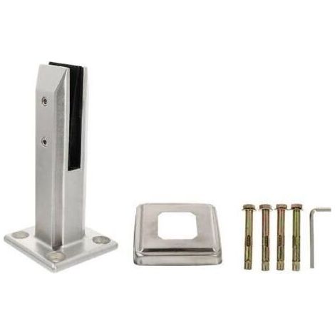Supports d'étagère, 1 jeu de pinces métalliques pour verre, support de rampe d'escalier, pince pour robinet, support mural, pince d'étagère, support de fixation pour verre, pince à verre, étagère en v (1/5)