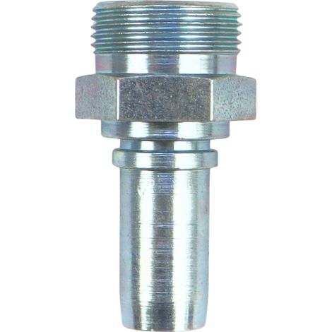 Raccordo terminale per tubo flessibile in PTFE corrugato con rivestimento in teflon, tipo PZL-Hydral DN15 B2, filettatura M26x1.5 (1/3)