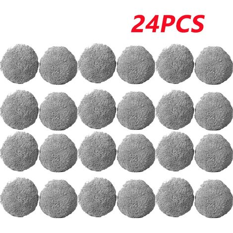 (24 pièces) Accessoires pour robot nettoyeur de vitres Purerobo W-R3S : balais ronds universels, chiffons de nettoyage, pièces pour aspirateur Hobot 168 et 188. (1/4)