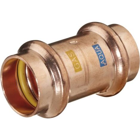 HS AQUAGAS V Kupplung 42 x 42 mm 450004242 Kupfer, Press Copper,  Fitting für Gas und Wasser