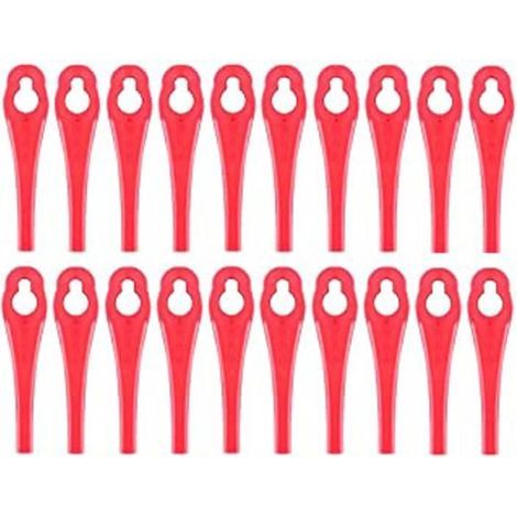 Lot of 100 replacement blades for Parkside Prta 20 Li A1 trimmer - Plastic - For Parkside battery grass trimmers (1/2)