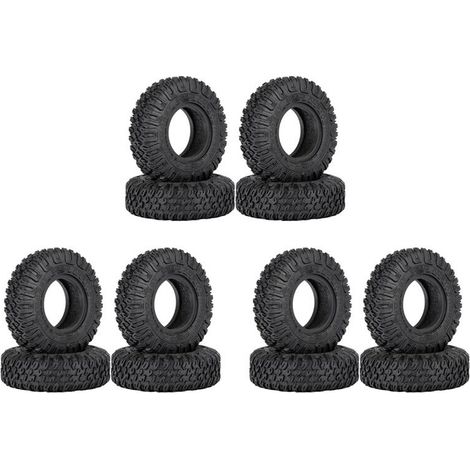 Se adapta a neumáticos de goma de 12 x 85 mm (1,55 pulgadas), apto para vehículos todoterreno teledirigidos a escala 1/10 Axial Jr RC4WD D90 TF2 CC01 LC70 MST.