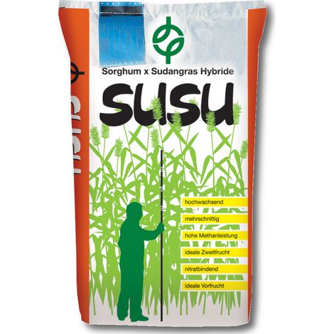 SUSU Sorghum x Sudangrashybride 15 kg Sudangras Zwischenfrucht Biomasse Biogas