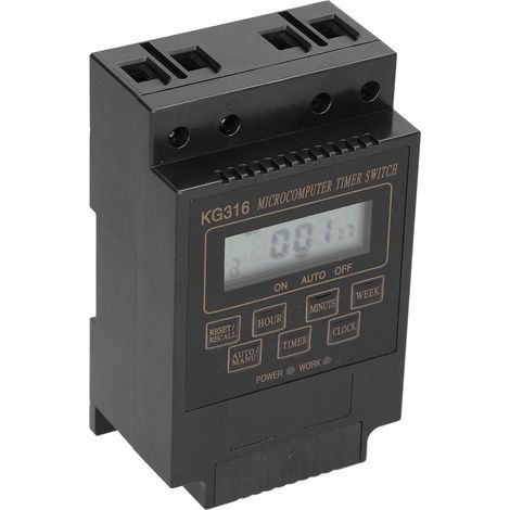 110V KG316T Zeitschaltuhr, 10A automatische Zeitschaltuhr für öffentliche Außenbeleuchtung (1/5)