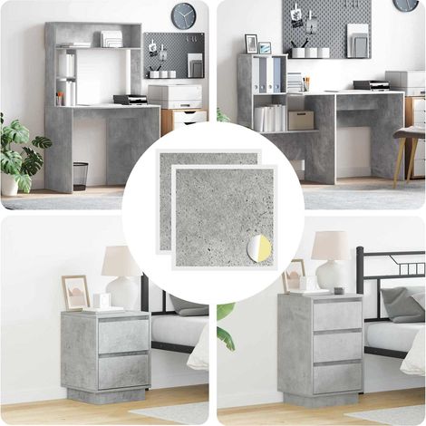Selbstklebende Schraubenabdeckung 2 pcs Beton Grau