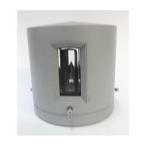 Applique murale LED 17.4W architecturale alu Ø 180mm 4000K 133lm 230V 2 faisceaux U/D 44° IK10 IP65 BLITZ SIMES S.4060N.14