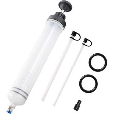 Seringue a Huile,Huile Aspiration Seringue-500CC Pompe de Transfert,Pompe D'aspiration D'huile, Huile pour Engrenages Et Extracteur De Liquide De Frein et d'antigel-Outil de Transfert de Pompe à Main