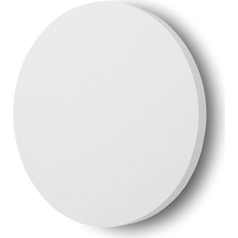Applique Led da parete in gesso 6W rotonda Bianco caldo 3000K Novaline