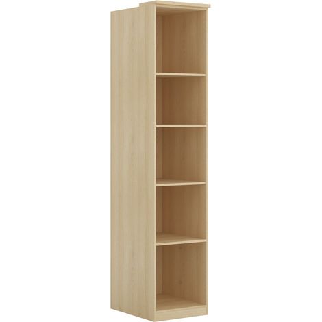 Estantería Nolcala 101 , Abierto, Aglomerado laminado, Número de puertas: 0, Número de cajones: 0, 217x45x60cm (1/3)