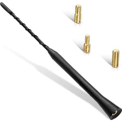 1 Pcs Universal Car Antenna Replacement,AM/FM/DAB Roof Car Radio Aerial Mast,Radio Signal Booster,Comes With Screws M4 M5 M6,Rod Cars Antenna For vehicles including trucks,hatchbacks,saloons