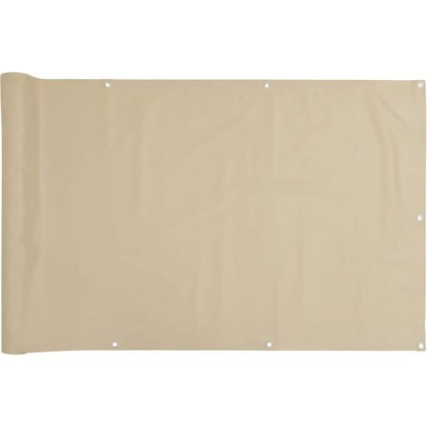 Maison Exclusive - Écran de balcon Beige 120x600 cm Tissu Oxford (1/5)