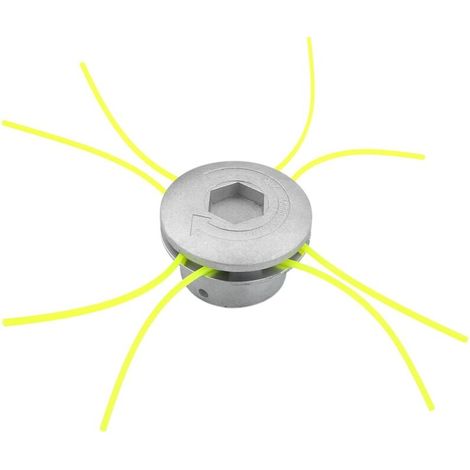 Aluminum Brushcutter Head Aluminum Line Trimmer Head 4 Lines Universal Brushcutter Head for Garden, Lawn, Patio (1/5)