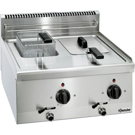 Friteuse professionnelle 600 mm - 2x6 Litres - 6,6 kW - Bartscher