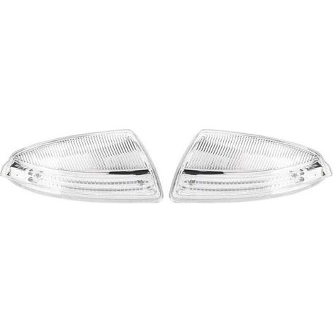 Specchietti retrovisori esterni a LED con indicatori di direzione integrati per Mercedes Classe C W204 dal 2008 al 2010