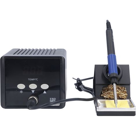 Station de soudage à air chaud avec affichage numérique LED, fer à souder 90 W, 150 °C à 480 °C, HK-901DEU, prise 220 V (1/5)