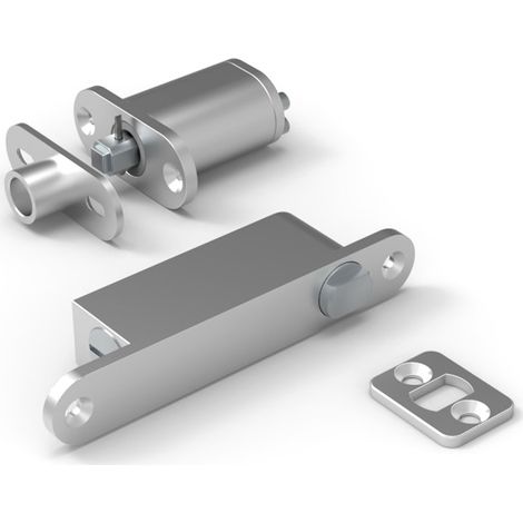 Porte pivotante invisible 45 Kg – Kit charnière pivotante en acier inoxydable – Installation facile sans cadre – Alignement réglable – Argenta