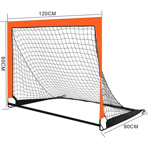 But de football portable avec filet d'entraînement, cage pliable et mobile pour jardin, sport enfants et adolescents en plein air (1/5)