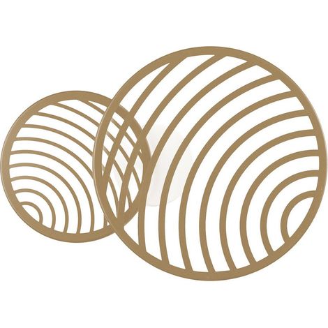 Plafonnier design suspension et applique collage 2 - boite a design or en metal mantra (1/5)