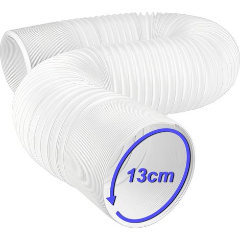 Tuyau de Climatiseur Portable, évent d'échappement dans le sens antihoraire 13 cm de diamètre, longueur flexible de 0,45 à 2 mètres, pièces et accessoires filetage de remplacement de tuyau (1/5)