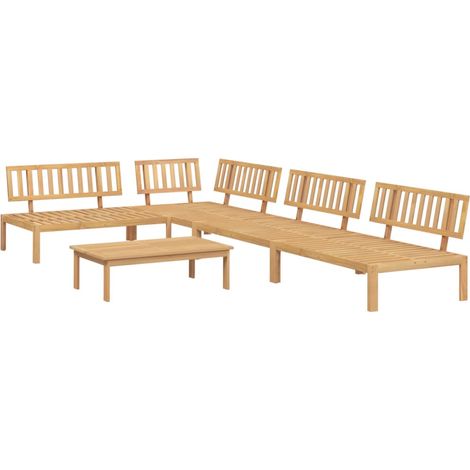 Maison Exclusive - Set Divano Pallet da Giardino 5 pz in Legno Massello di Acacia (1/5)