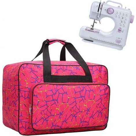 Sac pour machine à coudre, sac de rangement, bleu, grand (1/5)