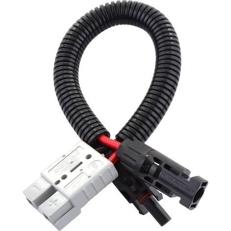 Connecteur de câble pour panneaux solaires, 10AWG compatible avec connecteur solaire pour kit chargeur de batterie inverseur pour générateur solaire (1/5)