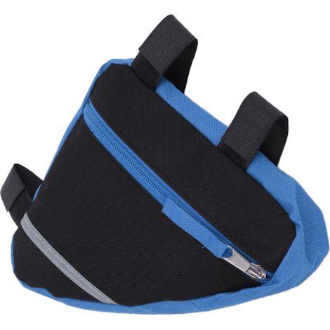 Robuste und vielseitige dreieckige Fahrradtasche, Nylon-Zubehör für Outdoor-Radtouren, Blau (1/5)