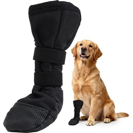 Scarpe per cani, scarpe antiscivolo per cani, 1 pezzo, stivali protettivi per cani, calzini protettivi in silicone per cani, scarpe impermeabili per la protezione dalle ferite, XL (1/5)