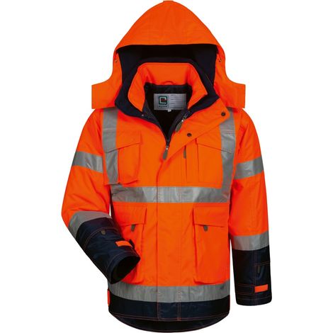 Elysee Warnschutzjacke Philipp Gr. M orange/marine (1/3)