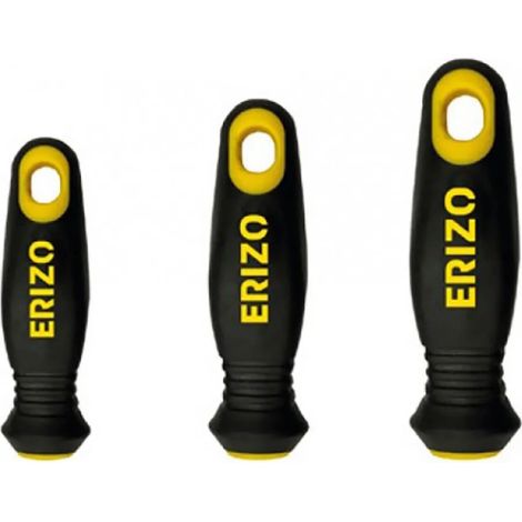 Manico bimateriale ERIZO per lime da 4" e 6": design ergonomico e durevole.