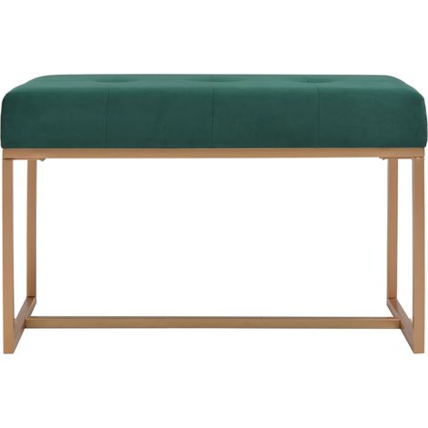 vidaXL Panca 80 cm in Velluto Verde